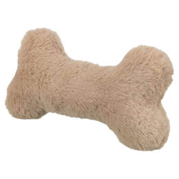 Trixie Plüschspielzeug Knochen aus Polyester in Beige - 1 Stk. – Bild 1 von 2