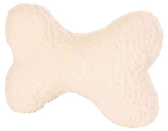 Trixie Plüschspielzeug Lammfellknochen mit Sound für Hunde in Beige und Bunt – Bild 1 von 5