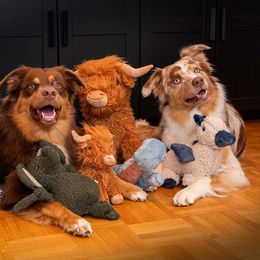 Trixie Plüschspielzeug Pegasus für Hunde in Blau oder Beige – Bild 1 von 4