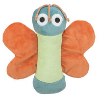 Produktbild von Trixie Plüschspielzeug Schmetterling für Hunde und Welpen aus recyceltem Plüsch 22 cm Bunt