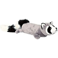 Produktbild von Trixie Plüschspielzeug Waschbär für Hunde mit Quietscher in Grau Schwarz Weiß