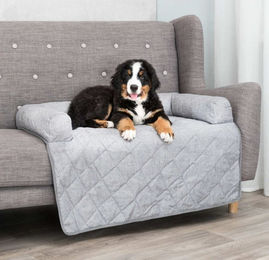 TRIXIE Polster-Schondecke Nero Hundedecke Grau Schwarz 90x90cm – Bild 1 von 4