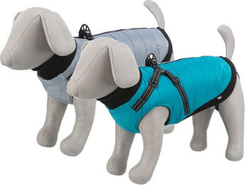 Trixie Pontis Hundemantel mit integriertem Geschirr Grau Größe XXS 24 cm – Bild 1 von 9