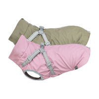 Produktbild von Trixie Pontis Rain Geschirr-Mantel für Hunde in Olivgrün Größe S 33 cm