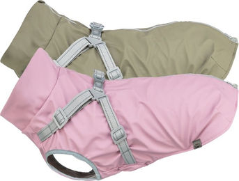 Trixie Pontis Rain Hundemantel mit Geschirr Rosa Größe M 45 cm – Bild 1 von 2