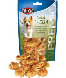 Trixie Premio Banana Chicken Hund Belohnungssnack mit hohem Fleischanteil glutenfrei 6 x 100 g - 6 x 100 g – Bild 1 von 6