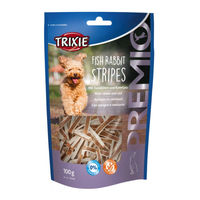 Produktbild von Trixie PREMIO Belohnungssnack Fish Rabbit Stripes für alle Altersstufen 10x100g