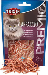 Trixie Premio Carpaccio Katzenleckerli Ente und Fisch glutenfrei 20 g - 6 x 20 g – Bild 1 von 5