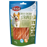 Produktbild von Trixie Premio Cheese Chicken Stripes Hundesnack mit Trockenfleisch und Huhn 12x100g