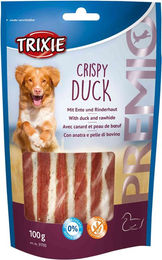 Trixie Premio Crispy Duck Kausnack mit Ente und Rind glutenfrei und ohne Zucker 100 g - 100 g – Bild 1 von 4