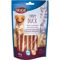 Produktbild von Trixie Premio Crispy Duck Kausnack mit Ente und Rind glutenfrei und ohne Zucker 100 g - 100 g