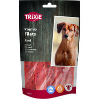 Produktbild von Trixie Premio Filets Belohnungssnack Rind mit hohem Fleischanteil glutenfrei und ohne Zucker 6 x 80 g - 6 x 80 g
