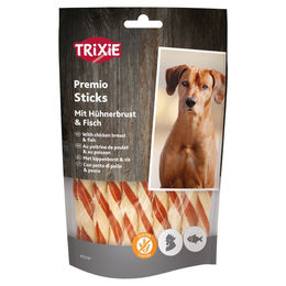 Trixie Premio Fish Chicken Sticks Hundesnack Huhn und Fisch glutenfrei 80 g - 6 x 80 g – Bild 1 von 6