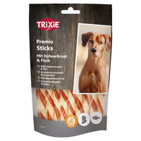 Produktbild von Trixie Premio Fish Chicken Sticks Hundesnack Huhn und Fisch glutenfrei 80 g - 6 x 80 g
