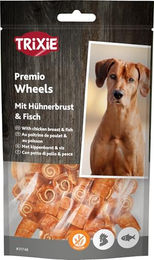Trixie Premio Fish Chicken Wheels Kausnack für Hunde mit hohem Fleischanteil glutenfrei und ohne Zucker 75g - 75 g – Bild 1 von 9