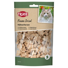 Trixie Premio Freeze Dried Hühnerherzen Katzenleckerli Monoprotein 25 g - 6 x 25 g – Bild 1 von 7