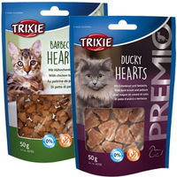 Produktbild von Trixie Premio Hearts BBQ Hearts Hundeleckerli mit Huhn Ente und Fisch 50 g - 50 g