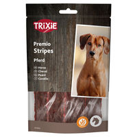 Produktbild von Trixie Premio Horse Stripes Hundesnack mit Pferd glutenfrei 100 g - 100 g