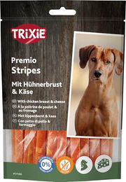 Trixie Premio Hundesnack Chicken Cheese Stripes mit hohem Fleischanteil glutenfrei und ohne Zucker 100 g - 100 g – Bild 1 von 6