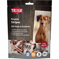 Produktbild von Trixie Premio Hundesnack Fish Chicken Stripes XXL Trockenfleisch für alle Altersstufen 3x300g