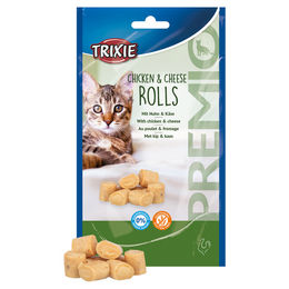 Trixie Premio Katzenleckerlis Chicken & Cheese Rolls mit Huhn und Käse 50 g - 50 g – Bild 1 von 6