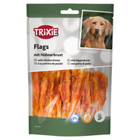 Produktbild von Trixie Premio Kausnack Rinderhaut-Kaurollen mit Huhn glutenfrei 100 g - 100 g