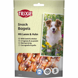 Trixie PREMIO Lamb Chicken Bagels Hundesnacks Lamm und Huhn Sensitive 10x100g – Bild 1 von 3
