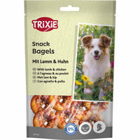 Produktbild von Trixie PREMIO Lamb Chicken Bagels Kausnack für Hunde mit Lamm und Huhn Sensitive 5x100g
