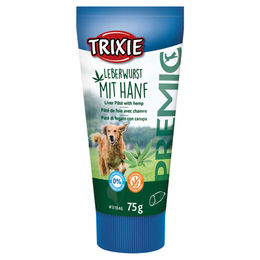 Produktbild von Trixie PREMIO Leberwurst mit Hanf und Schwein glutenfrei und ohne Zucker 75 g - 75 g