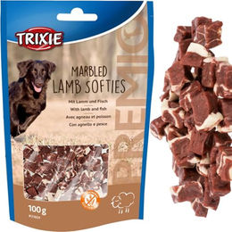 Trixie Premio Marbled Softies Hundesnack Lamm und Fisch glutenfrei mit hohem Fleischanteil 100 g - 100 g – Bild 1 von 5
