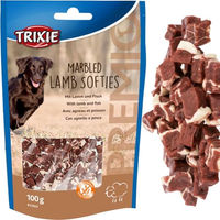 Produktbild von Trixie Premio Marbled Softies Hundesnack Lamm und Fisch glutenfrei mit hohem Fleischanteil 100 g - 100 g