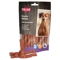 Produktbild von Trixie Premio Rabbit Sticks Kausnack für Kaninchen glutenfrei ohne Zucker 6 x 100 g - 6 x 100 g
