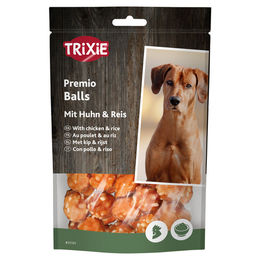 Produktbild von Trixie Premio Rice Chicken Balls Belohnungssnack Huhn mit hohem Fleischanteil und ohne Zucker 80 g 6er Packung - 6 x 80 g