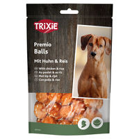 Produktbild von Trixie Premio Rice Chicken Balls Belohnungssnack mit Huhn und hohem Fleischanteil ohne Zucker 80 g - 80 g