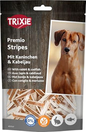 Trixie Premio Stripes Hundeschmack Kaninchen und Fisch Glutenfrei 100 g - 100 g – Bild 1 von 8