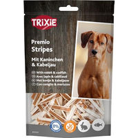 Produktbild von Trixie Premio Stripes Hundeschmack Kaninchen und Fisch Glutenfrei 100 g - 100 g