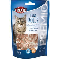 Produktbild von Trixie Premio Tuna Rolls Katzen Leckerli mit Thunfisch und Huhn 6x50g - 6 x 50 g