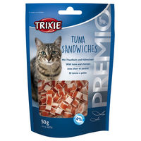 Produktbild von Trixie Premio Tuna Sandwiches Katzenleckerli mit Thunfisch und Huhn 50 g