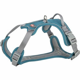TRIXIE Premium Active Sportgeschirr für Hunde aus Nylon in Blau/Türkis Größe S 35-50 cm – Bild 1 von 3