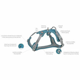 Trixie Premium Active Sportgeschirr für Hunde aus Nylon in Blau Türkis Größe XS-S - 1 Stk. – Bild 1 von 2