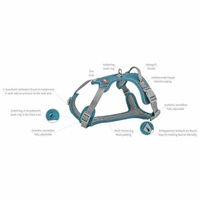 Produktbild von Trixie Premium Active Sportgeschirr für Hunde aus Nylon in Blau Türkis Größe XS-S - 1 Stk.