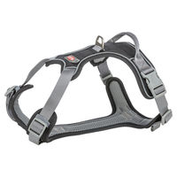 Produktbild von TRIXIE Premium Active Sportgeschirr für Hunde aus Nylon Schwarz Größe M-L