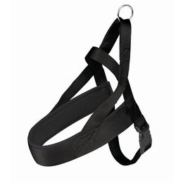 Produktbild von Trixie Premium Comfort Hundegeschirr aus Gurtband in Schwarz