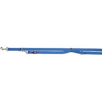 Produktbild von Trixie Premium Doppelleine aus Nylon für Hunde XS Blau - 2 m