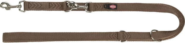 Trixie Premium Doppelleine Ramal für Hunde L-XL Haselnuss 2,00 m - 2 m – Bild 1 von 6