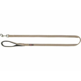 Produktbild von TRIXIE Premium Führleine für Hunde L - XL in Beige mit Gurtband 1,00 m - 1 Stk.