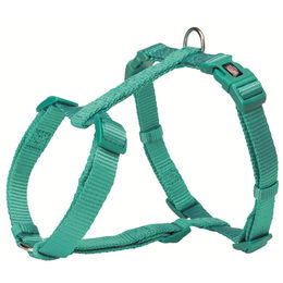 Produktbild von Trixie Premium H-Geschirr aus Nylon in Ozean Blau Türkis Größe XS