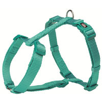 Produktbild von Trixie Premium H-Geschirr aus Nylon in Ozean Blau Türkis Größe XS