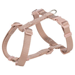 Produktbild von Trixie Premium H-Geschirr für Hunde aus Nylon in Blush Pink Größe M-L