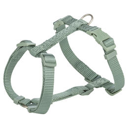 Produktbild von Trixie Premium H-Geschirr für Hunde aus Nylon in Salbei Grün Größe M-L - 1 Stk.